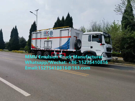 Venta en caliente Durable HOWO 15T GLOBAL-BCRH-15 mezcla y carga en el lugar emulsión camión de carga de explosivos a granel Mongolia Servicio de minería de explosión Kazajstán Uzbekistán Indonesia Congo RDC GUINEA MMU
