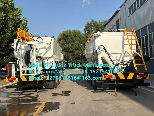 Camión mezclador y cargador multifuncional HOWO de 20 toneladas BCRH-20, camión de explosivos a granel para emulsión, Unidad de fabricación de explosivos móviles para voladuras en minas de Mongolia, Kazajistán, Uzbekistán, Indonesia, Congo, RDC MEMU MMU
