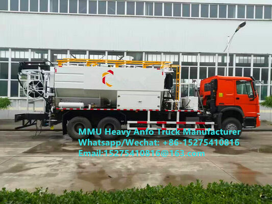 Alto rendimiento de costo China confiabilidad Camiones de carga de rodadura 15/20/25 toneladas Explosivos de aceite de amonio pesado multifunción Emulsión ANFO Camión MMU MEMU Para Mongolia RDC CONGO PERÚ Ghana Minería de explosión