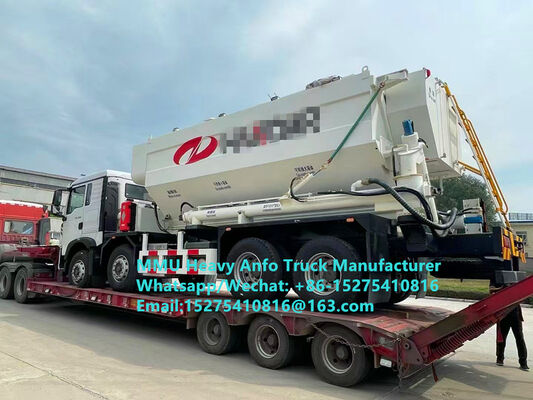 High cost performance mixing and charging multi-functional heavy ammonium oil explosives Truck 15/20/25Ton Heavy Emulsion ANFO Truck Zambia/Zimbabwe/Tanzania/Ghana/Guinea/Peru Mining Blasting Service