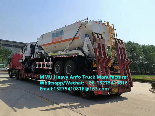 Mezcla y carga de residuos de bajo contenido de explosivos explosivos de aceite de amonio pesados multifuncionales Camión 15/20/25 toneladas Emulsión pesada Camión ANFO Servicio de explosión de minería de Zambia/Zimbabwe/Tanzania/Ghana/Guinea/Perú