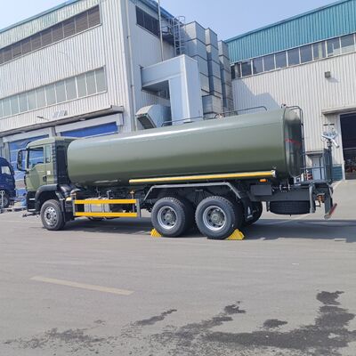 Camión cisterna de agua HOWO TX 6×4 con bomba de agua centrífuga de alta presión de capacidad de 15-20 CBM y cuerpo de tanque reforzado para supresión de polvo y limpieza municipal