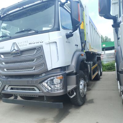 Camión volquete minero HOWO NX 6×4 con motor de 400 caballos de fuerza y ​​cuerpo volquete en forma de U para transporte pesado