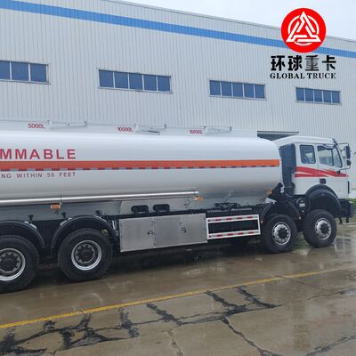 Beiben 8x8 Camión tanque de petróleo de 35.000L Camión tanque de combustible pesado para proyectos mineros del Congo