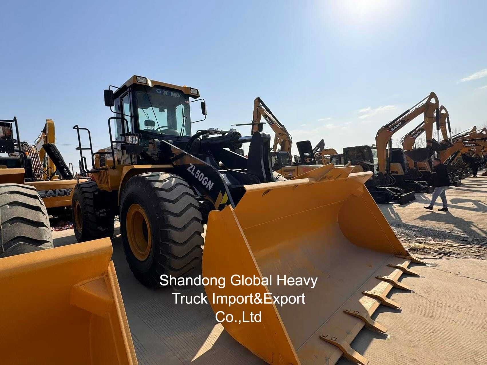 Cargador de ruedas con capacidad de cucharón de 3 m3 Cargador frontal de ruedas China Zl50gn