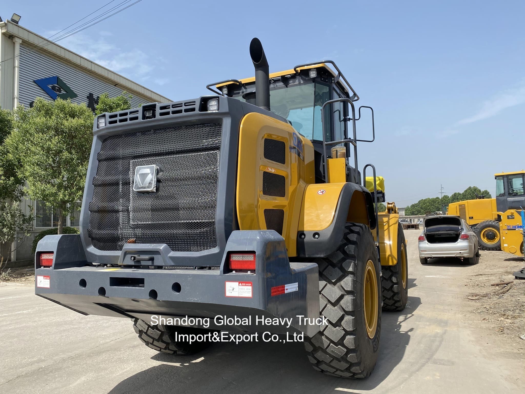 Nueva venta caliente 5 toneladas 4X4 Mini motor diesel Cargador de ruedas delanteras Zl50gn con 3.0m3 Rock Bucket