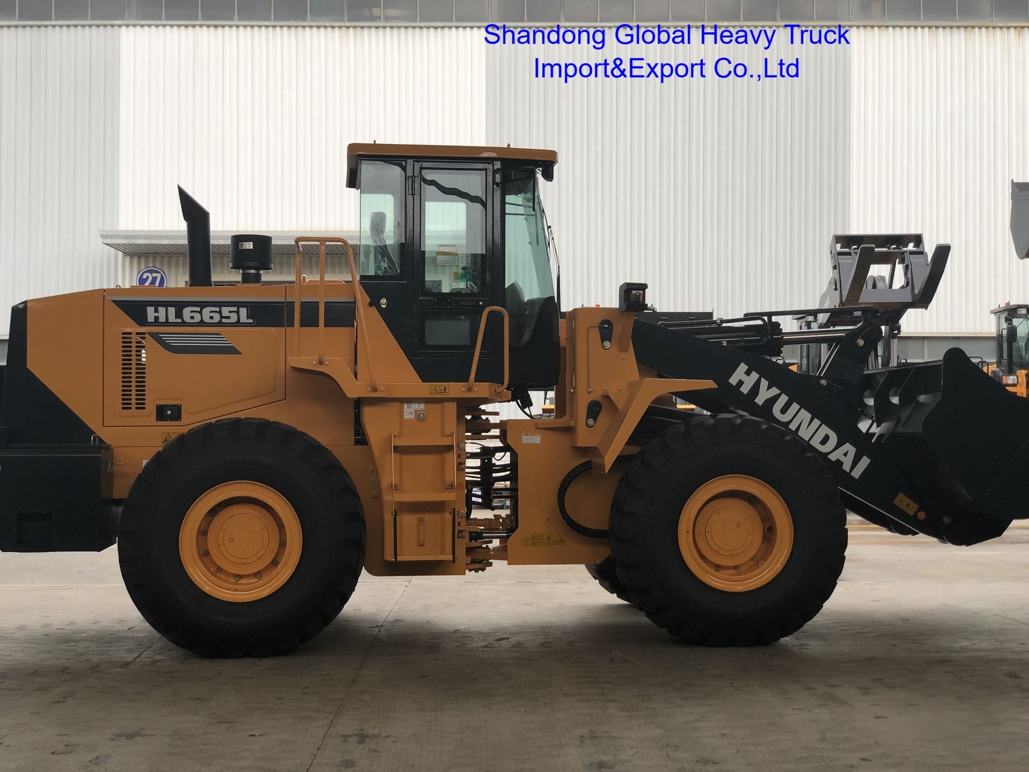 Cargador frontal Hl665L Hl660L Cargador de ruedas de 5 toneladas con transmisión hidráulica mecánica
