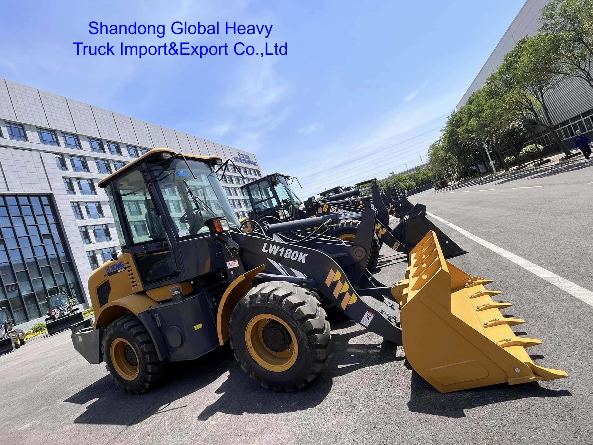 Cargador de ruedas XCMG LW180K de 1,8 toneladas para construcción de carreteras y minería