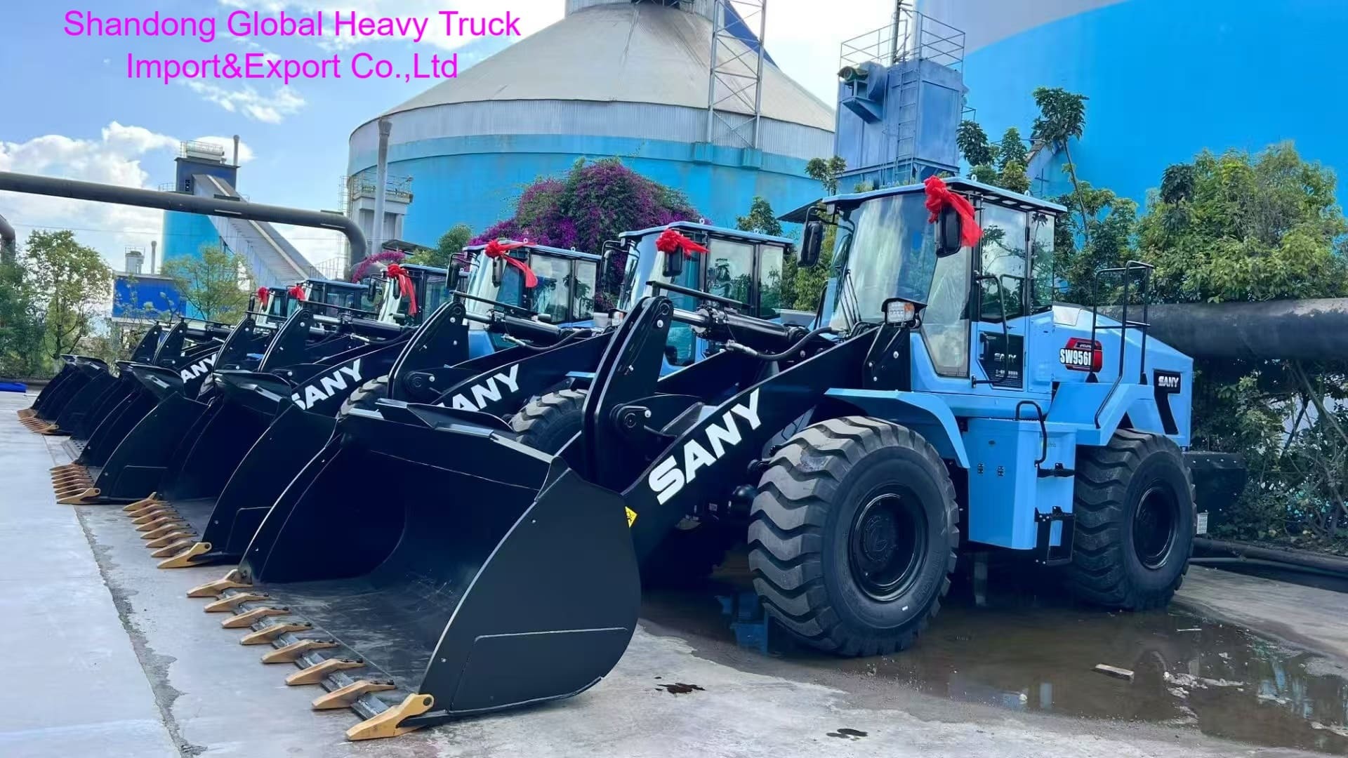 Nuevo SANY SW955K-S 5.5T cargador de ruedas de carga nominal con capacidad de cubo de 3,0m3 y potencia de 162kW