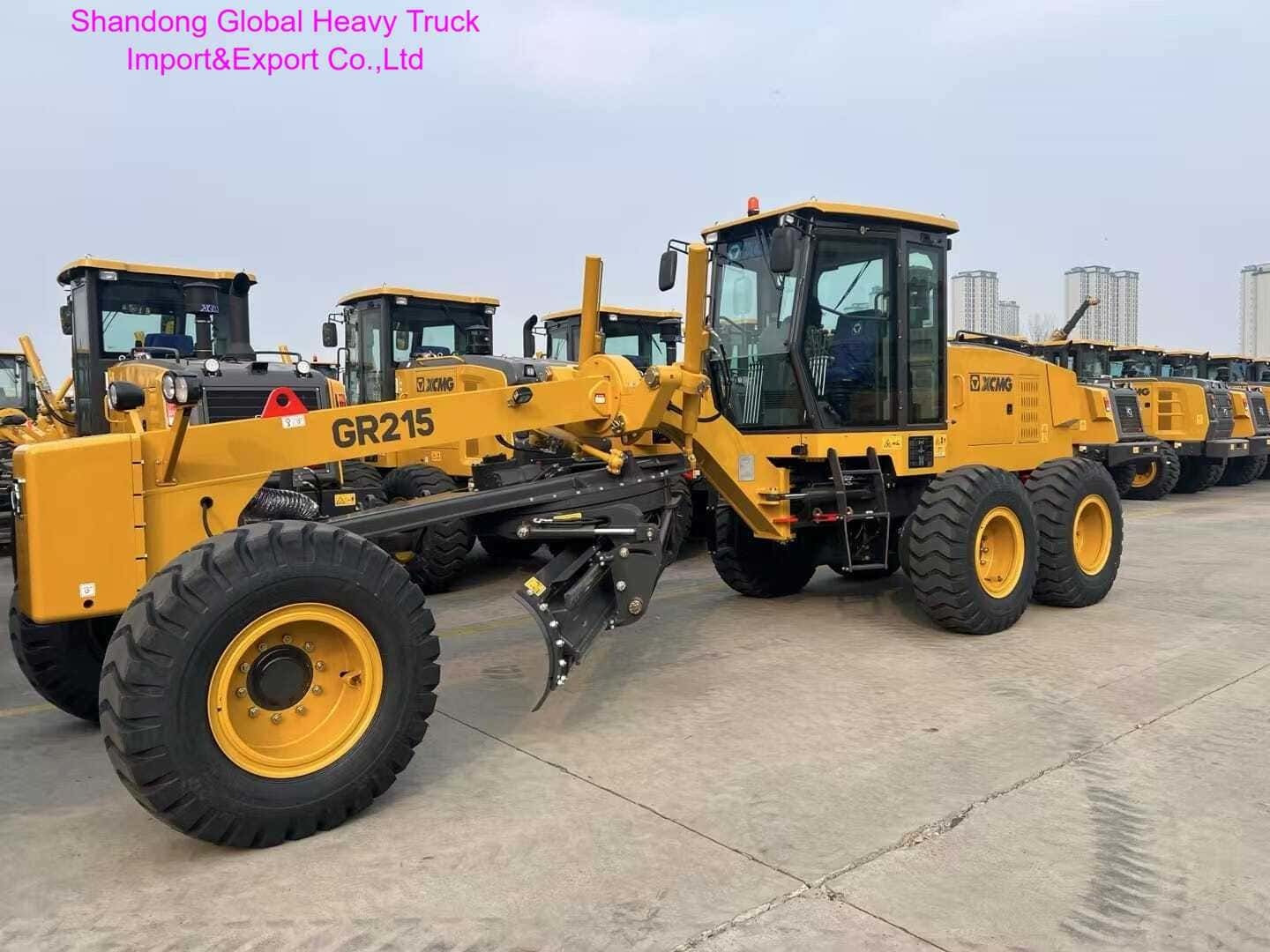 XCMG GR215 Motor Grader 240HP Wheeled Road Construction Machine