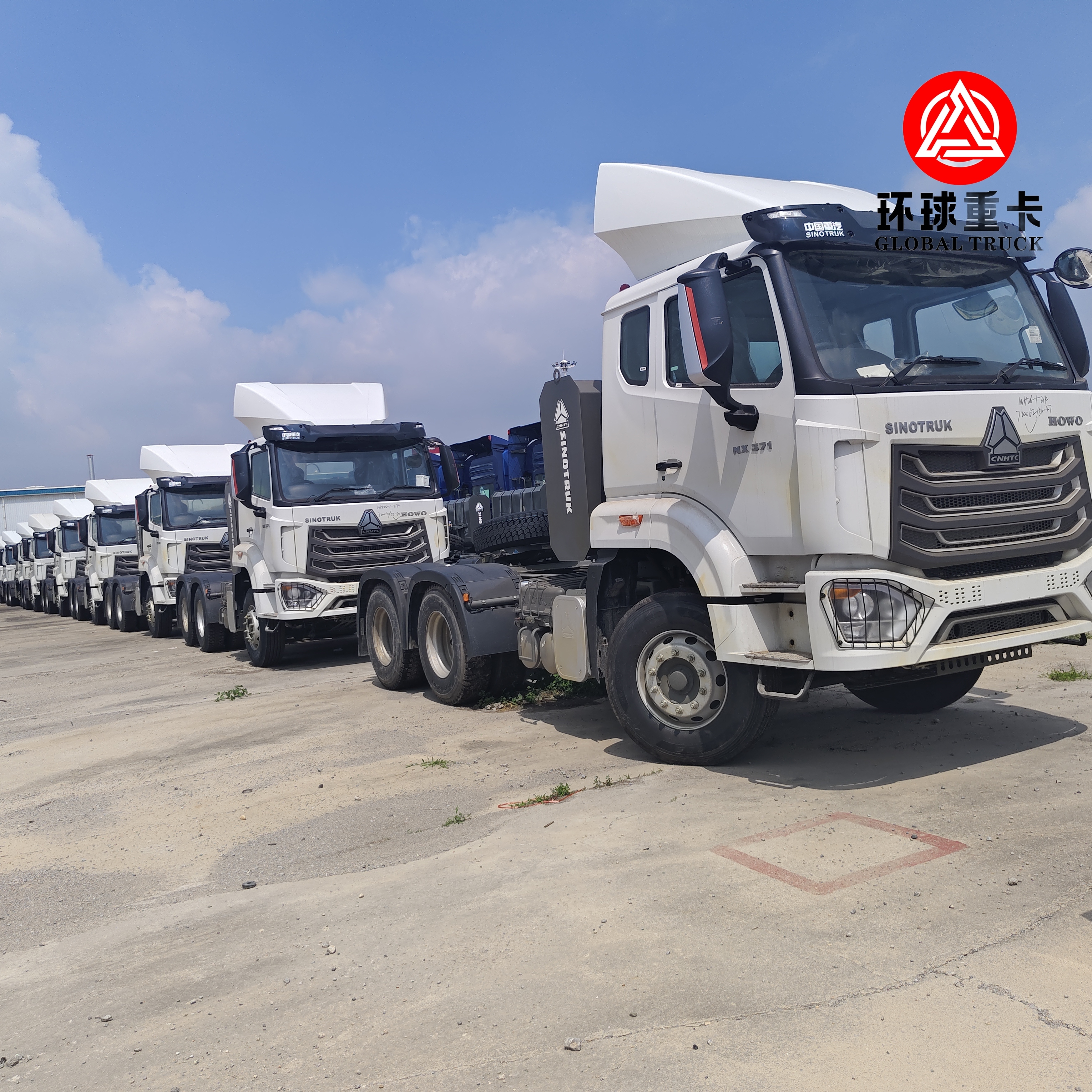 Nuevo Sinotruk HOWO NX 6x4 400HP Camión de cabeza de tractor para transporte de carga pesada y contenedores