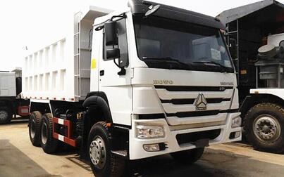 30 toneladas de 371hp 6×4 del camión volquete del euro 2 de tipo blanco del combustible diesel WD615.69